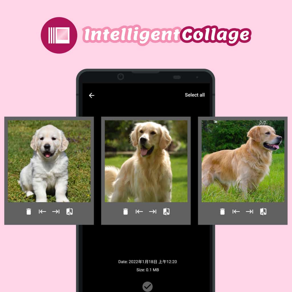 Intelligent collage maker cover